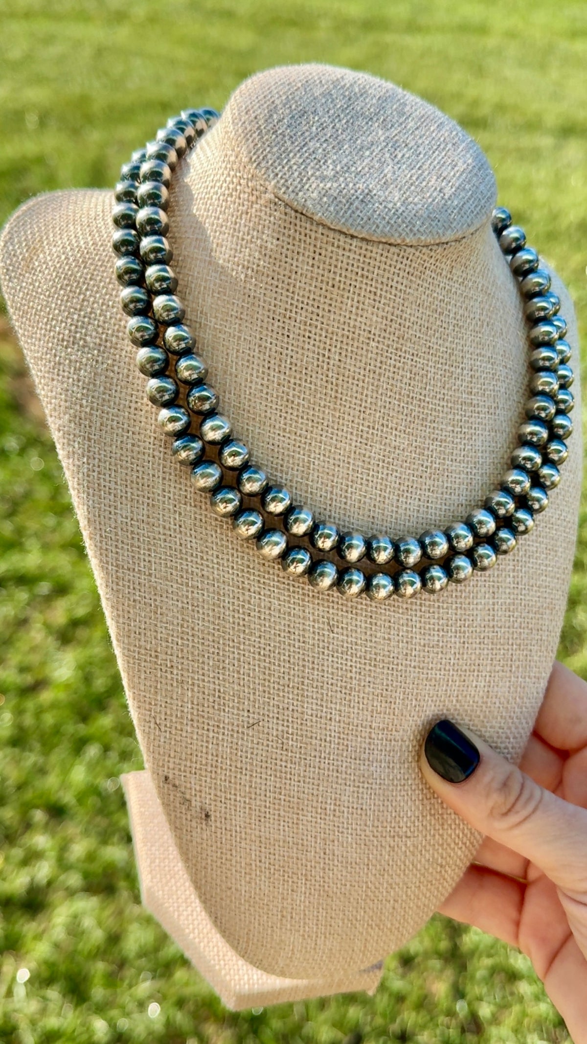 8mm Sterling plated pearls