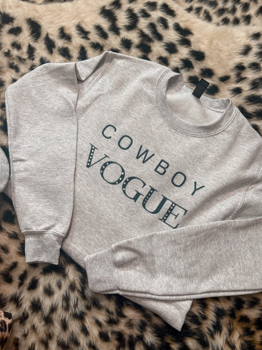 Cowboy vogue sweatshirt
