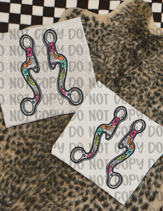 Floral bit design sublimation T-shirt