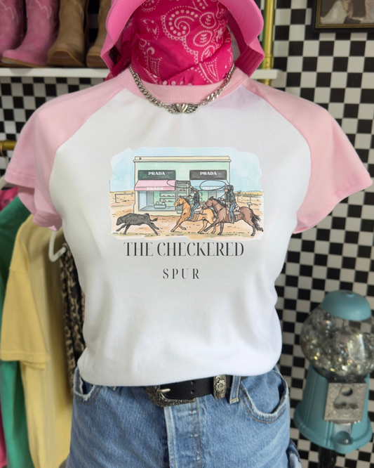 The upscale cowboy exclusive Baby Tee