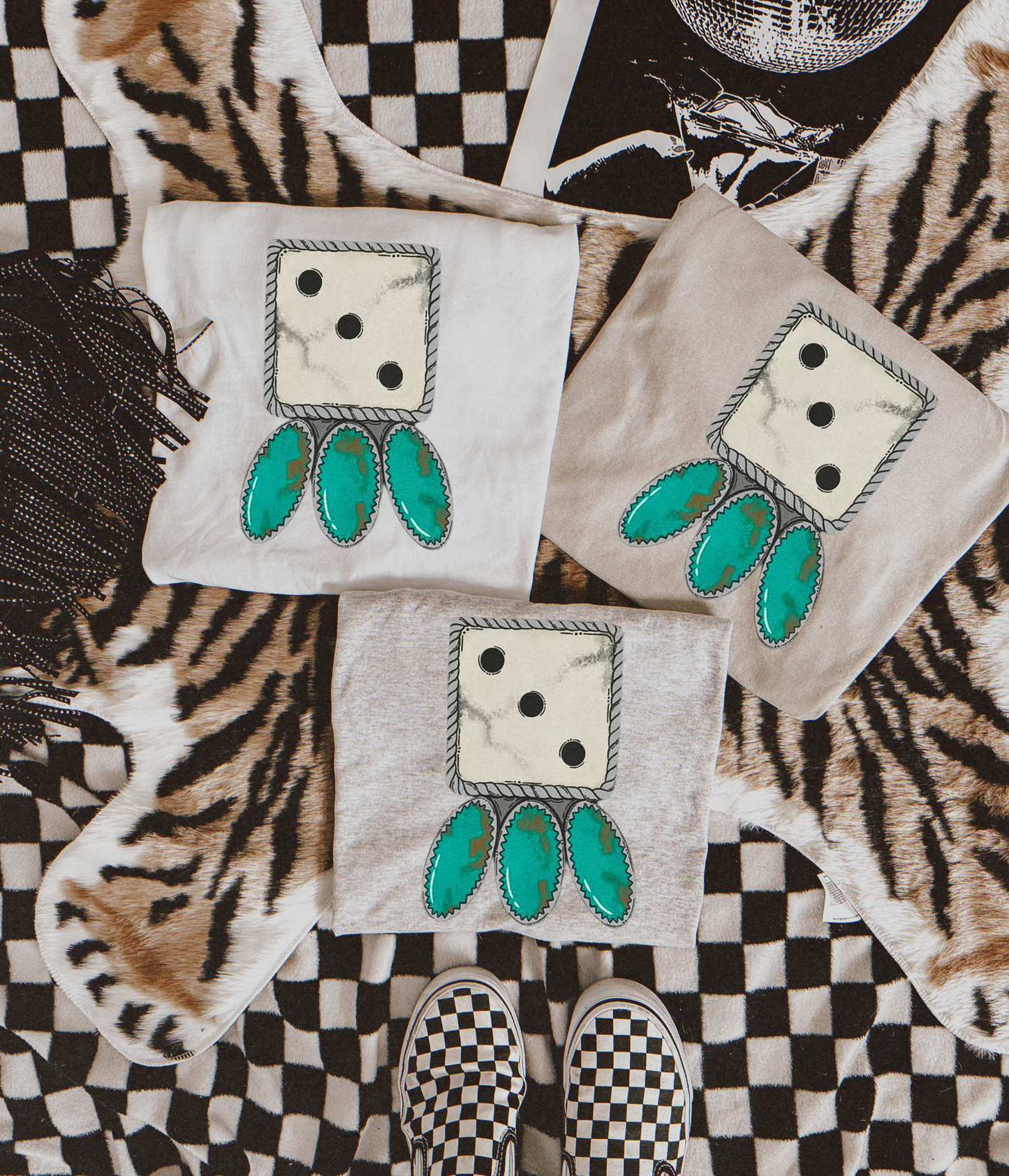 The dice roll sublimation T-shirt