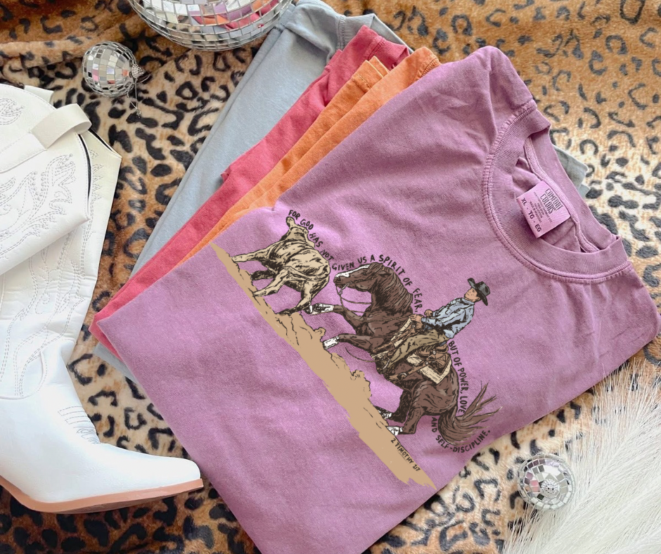 The cutting horse tee - comfort colors