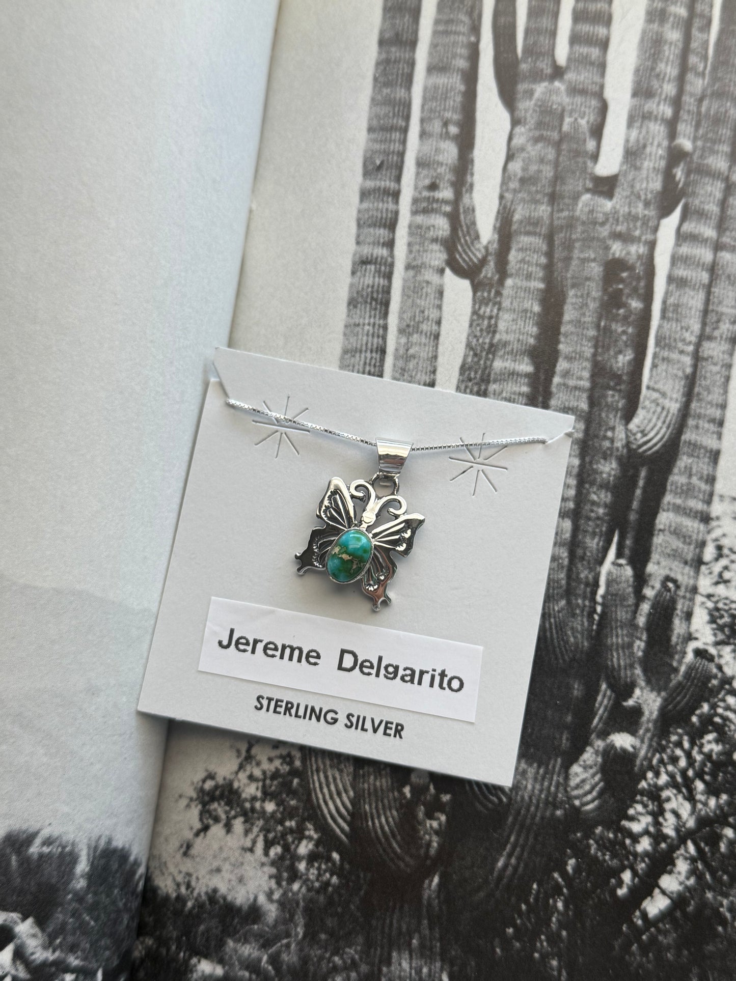 Sonoran gold butterfly necklace