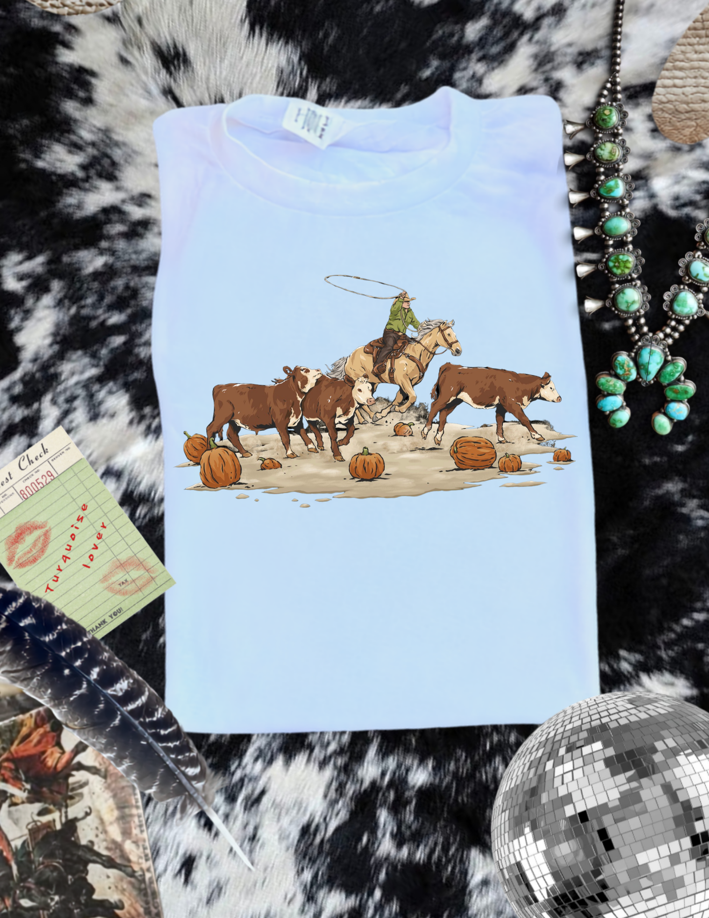 The pumpkin round up  sublimation T-shirt