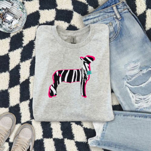 show lamb sublimation T-shirt