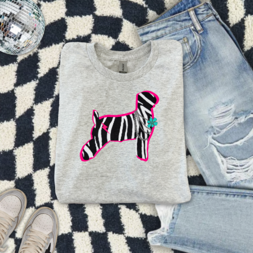show goat sublimation T-shirt
