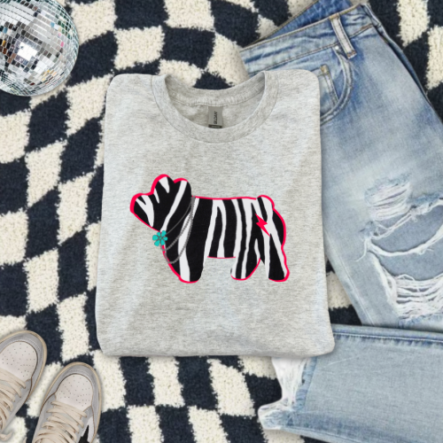 show pig sublimation T-shirt