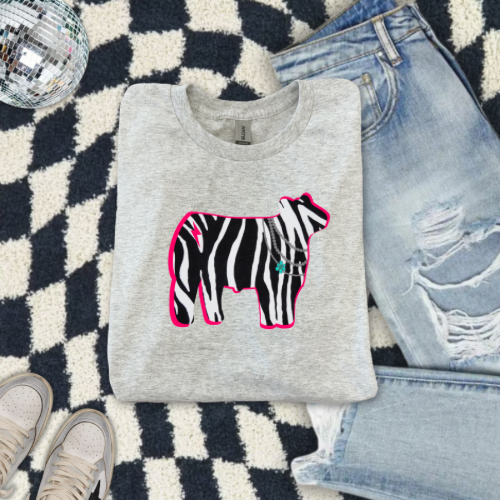 show cattle sublimation T-shirt