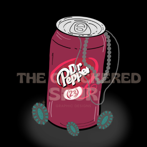Dr. Pepper + Navajo pearls design