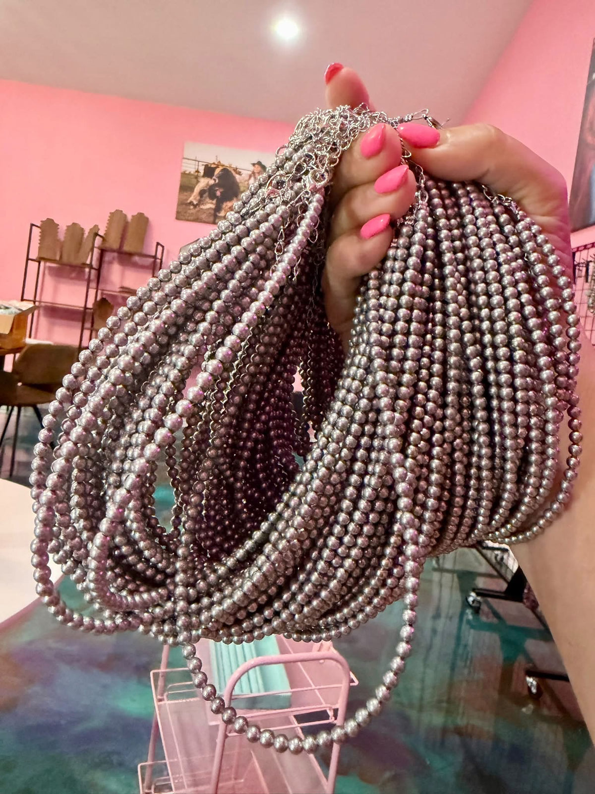 Deal of the day Sterling plate pearls
