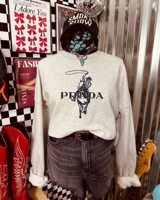 Upscale cowboy sweatshirt