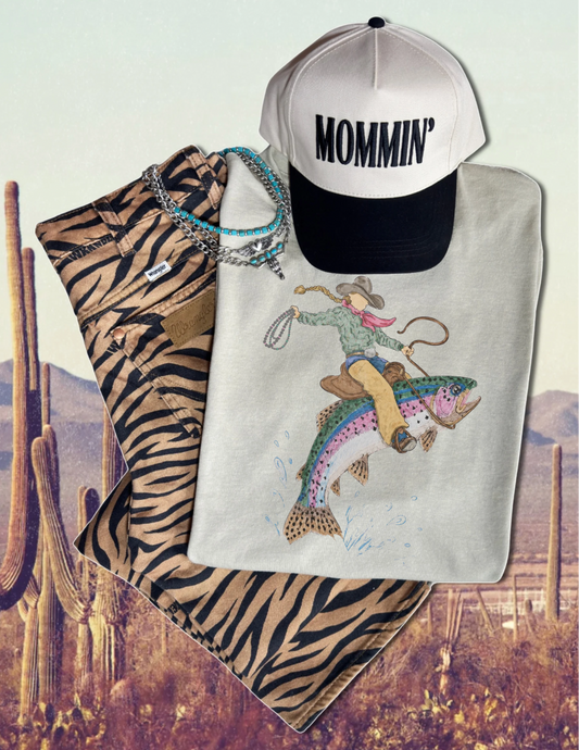 Bucking trout  sublimation T-shirt