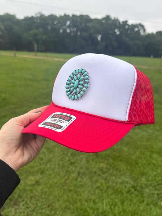 The turquoise addict trucker