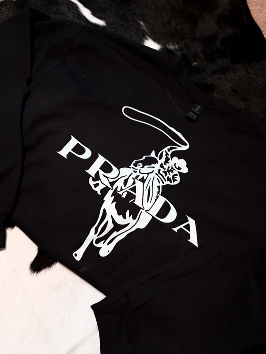 Upscale cowboy sweatshirt