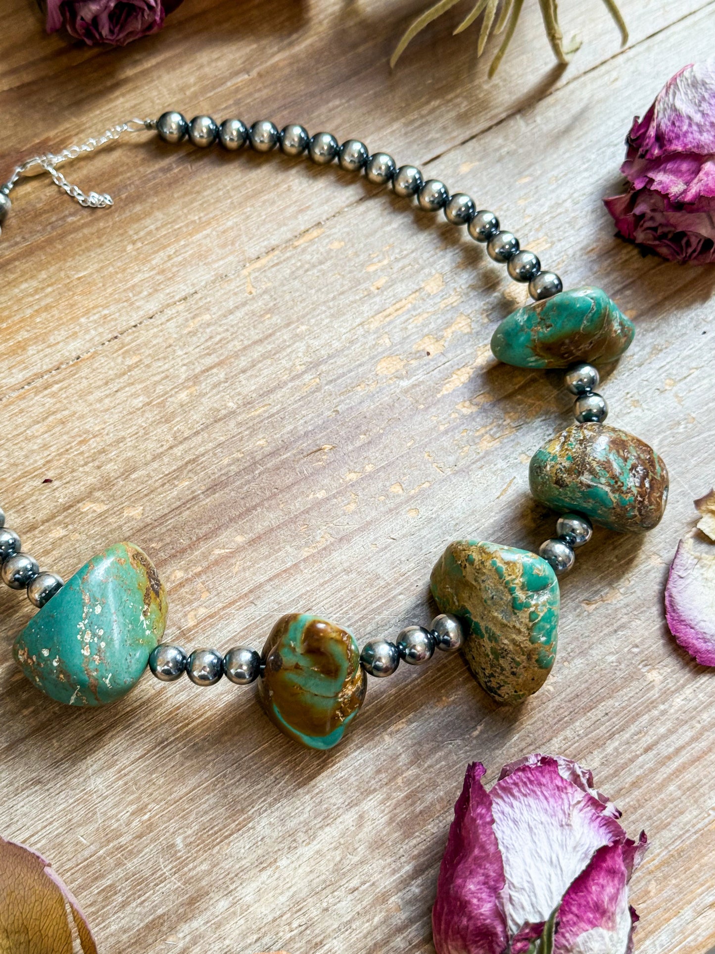 Agate Druzy & 8 mm Sterling Silver Pearl Necklace – 19”