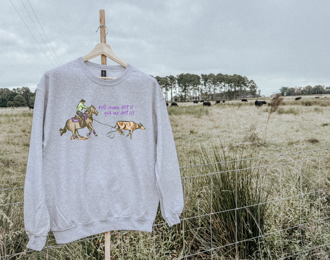 Knock down 7 get up 8 sweatshirt