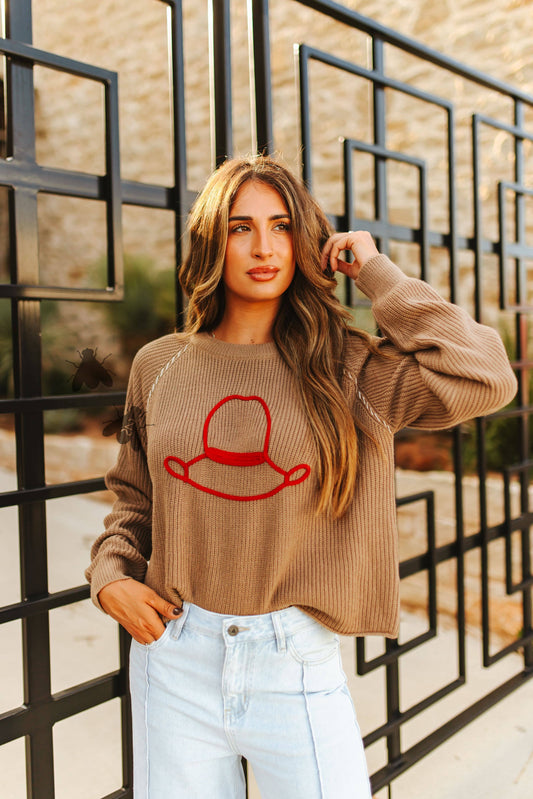 HATS OFF KNIT  Sweater