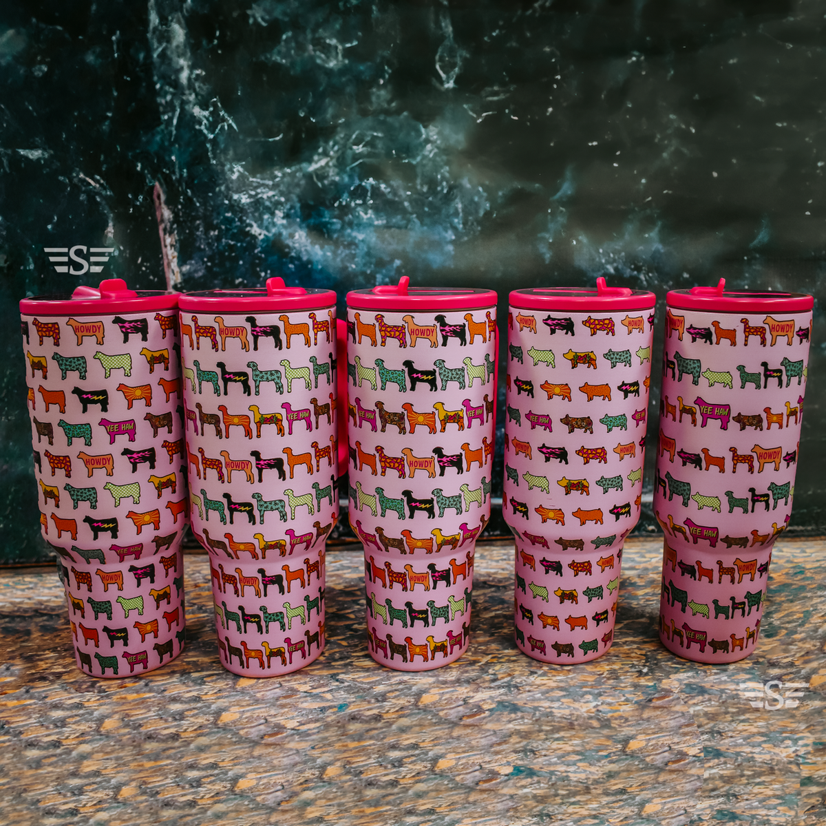Stock Show Vibes 40oz Flip WashEasy™ Top Tumbler: All Species