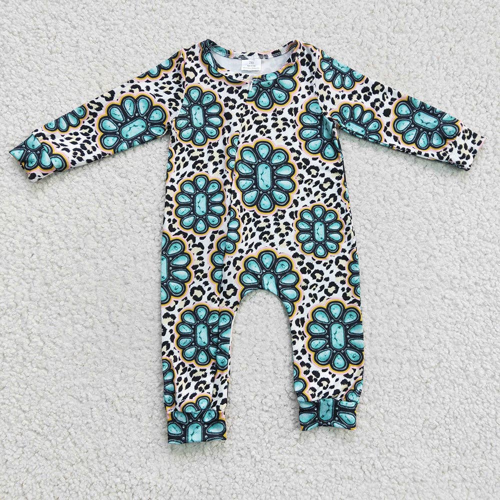 The turquoise junkie romper