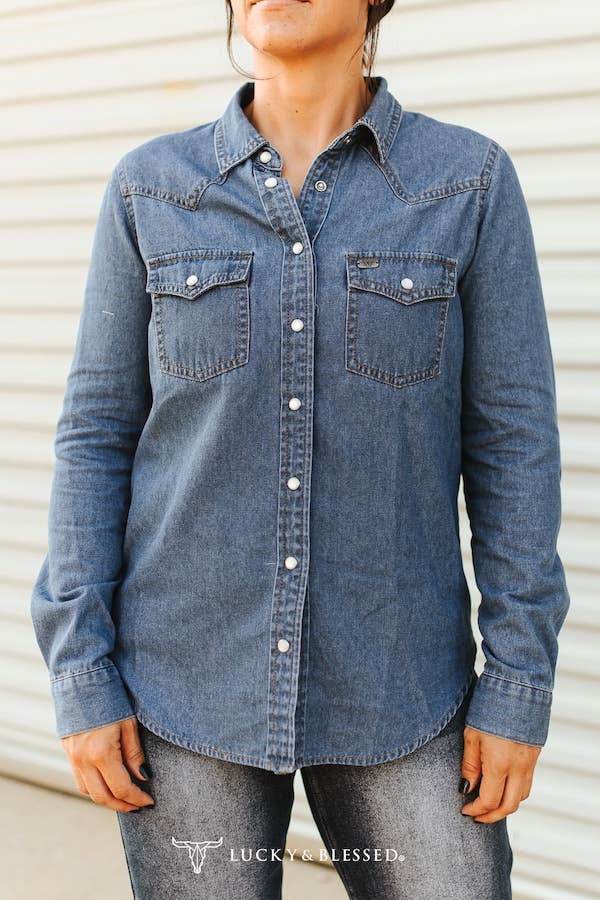 The classic denim button up