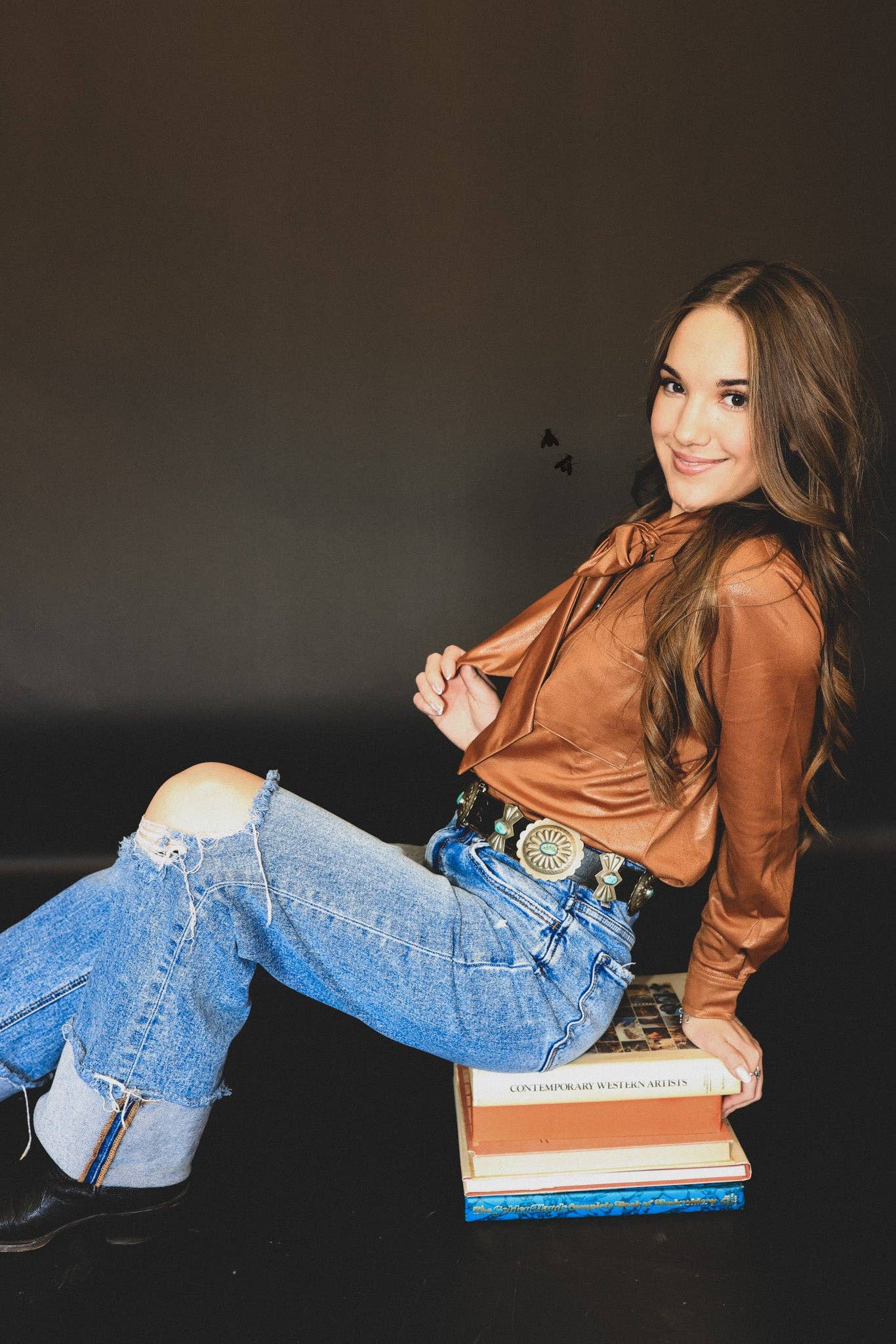 LEATHER OUTLAW TOP