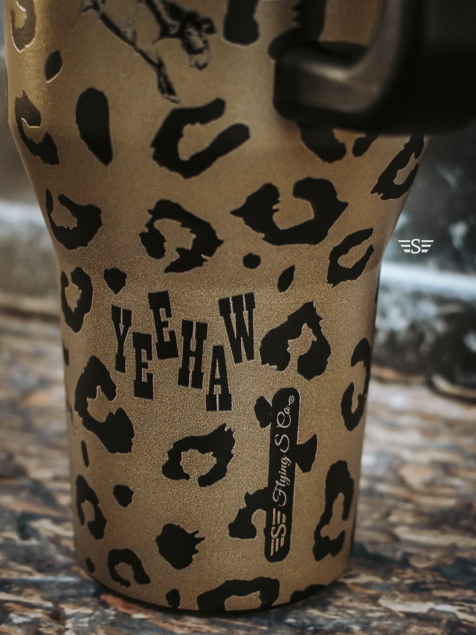 Spotted and Spurred 40oz Flip Top Tumbler
