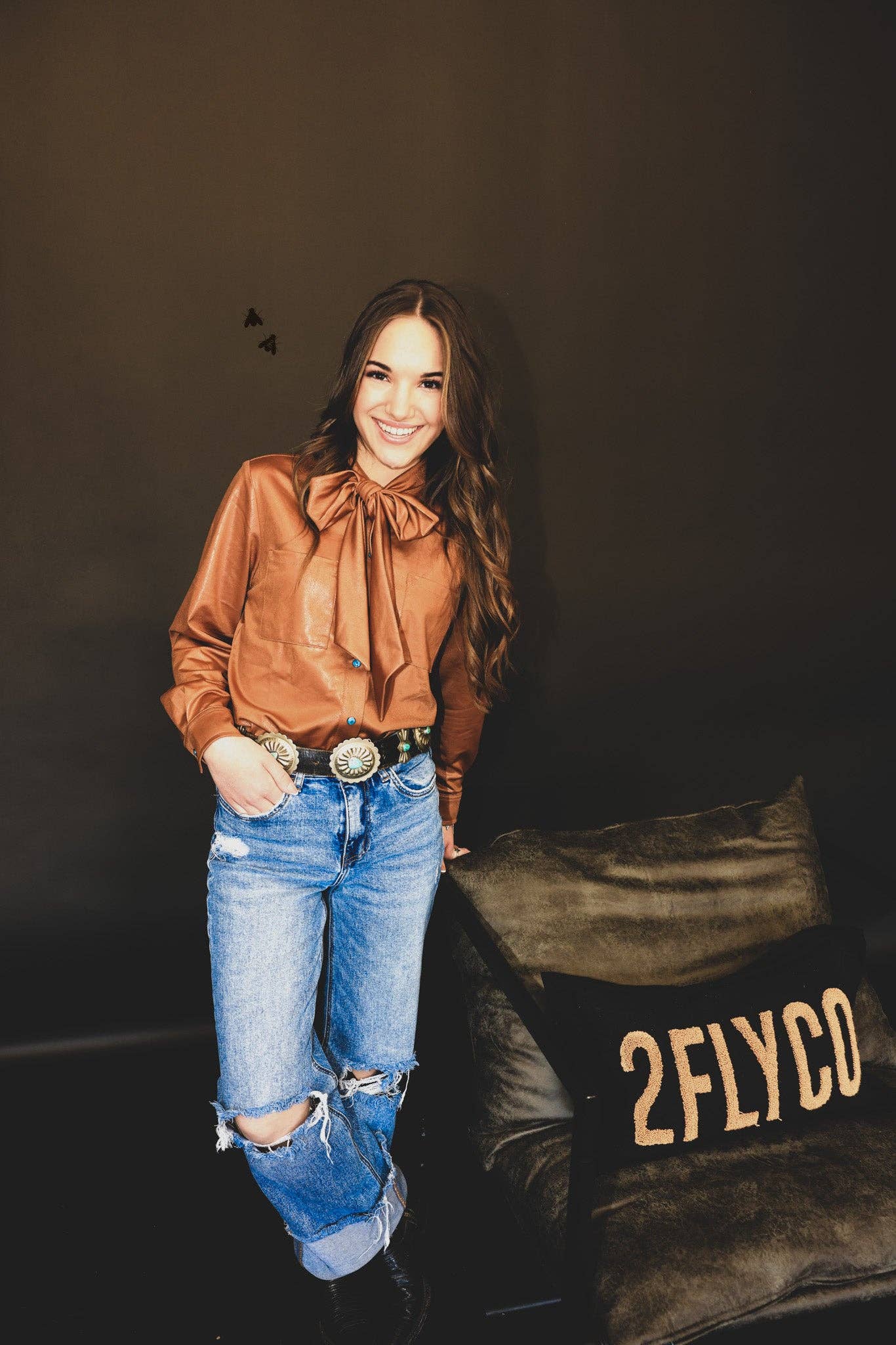 LEATHER OUTLAW TOP
