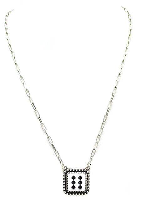 Spade Dice Necklace
