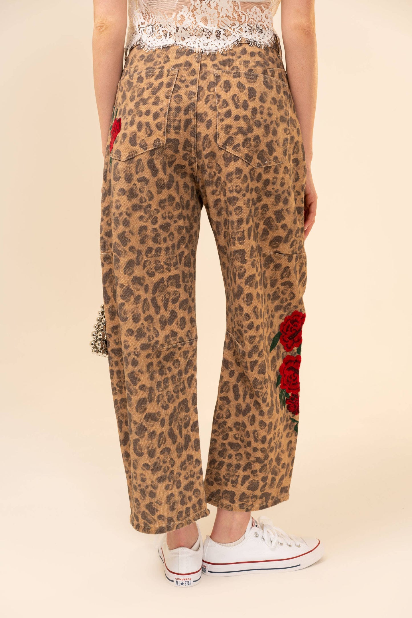 The cheetah rose jeans