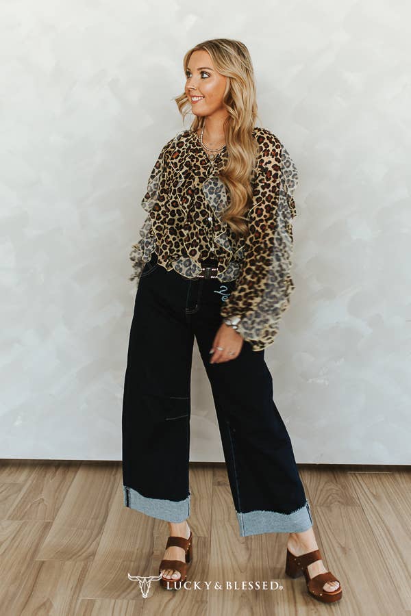 The lucky leopard top