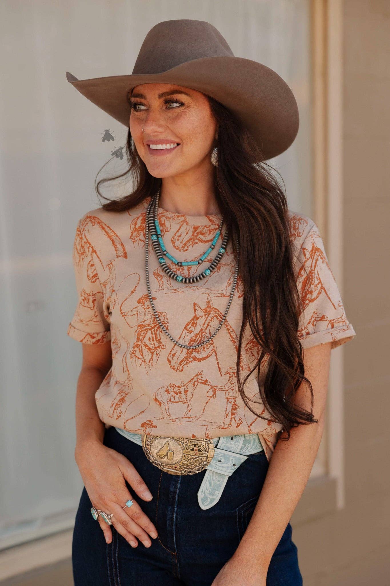 Cowboy sketch top