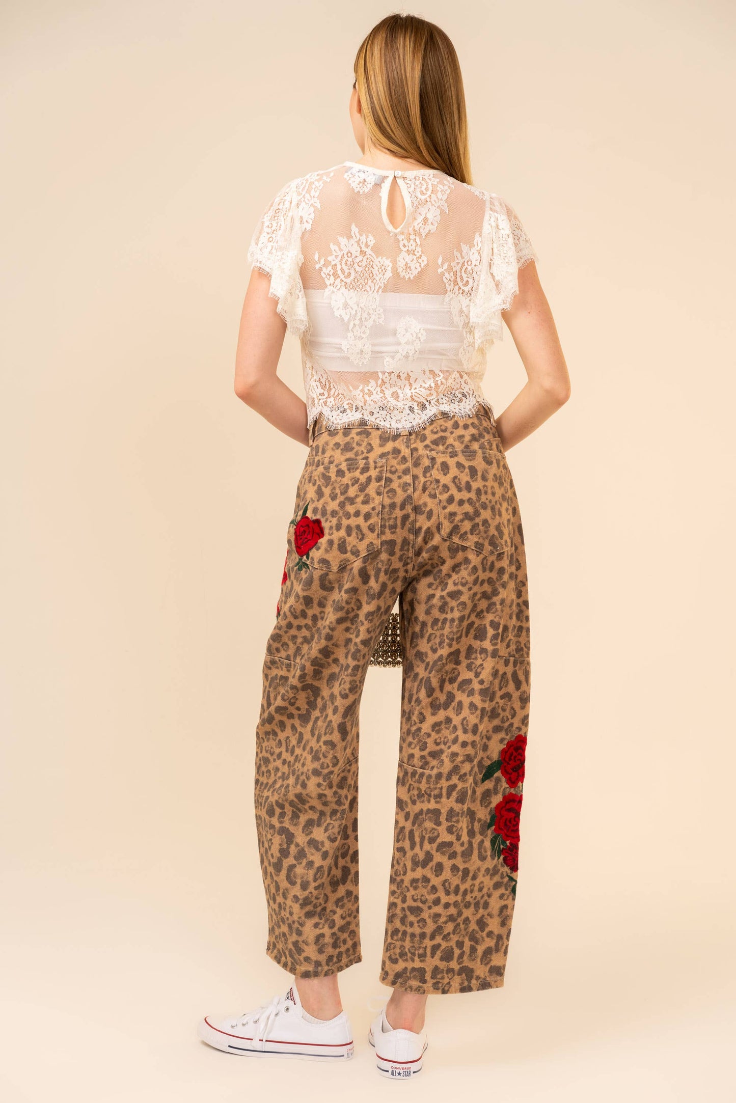 The cheetah rose jeans