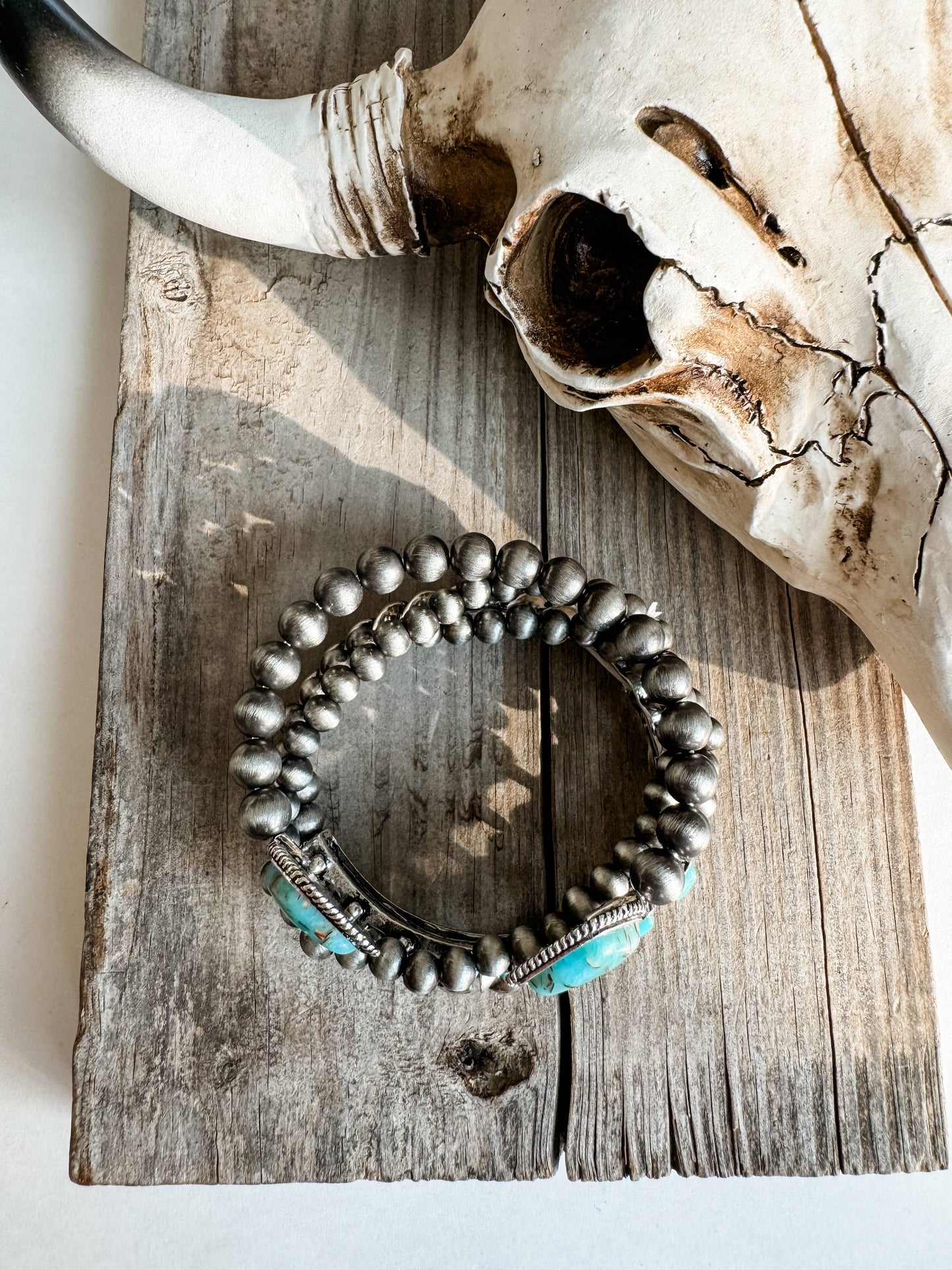Western Design Stone Stackable 4 Bracelets