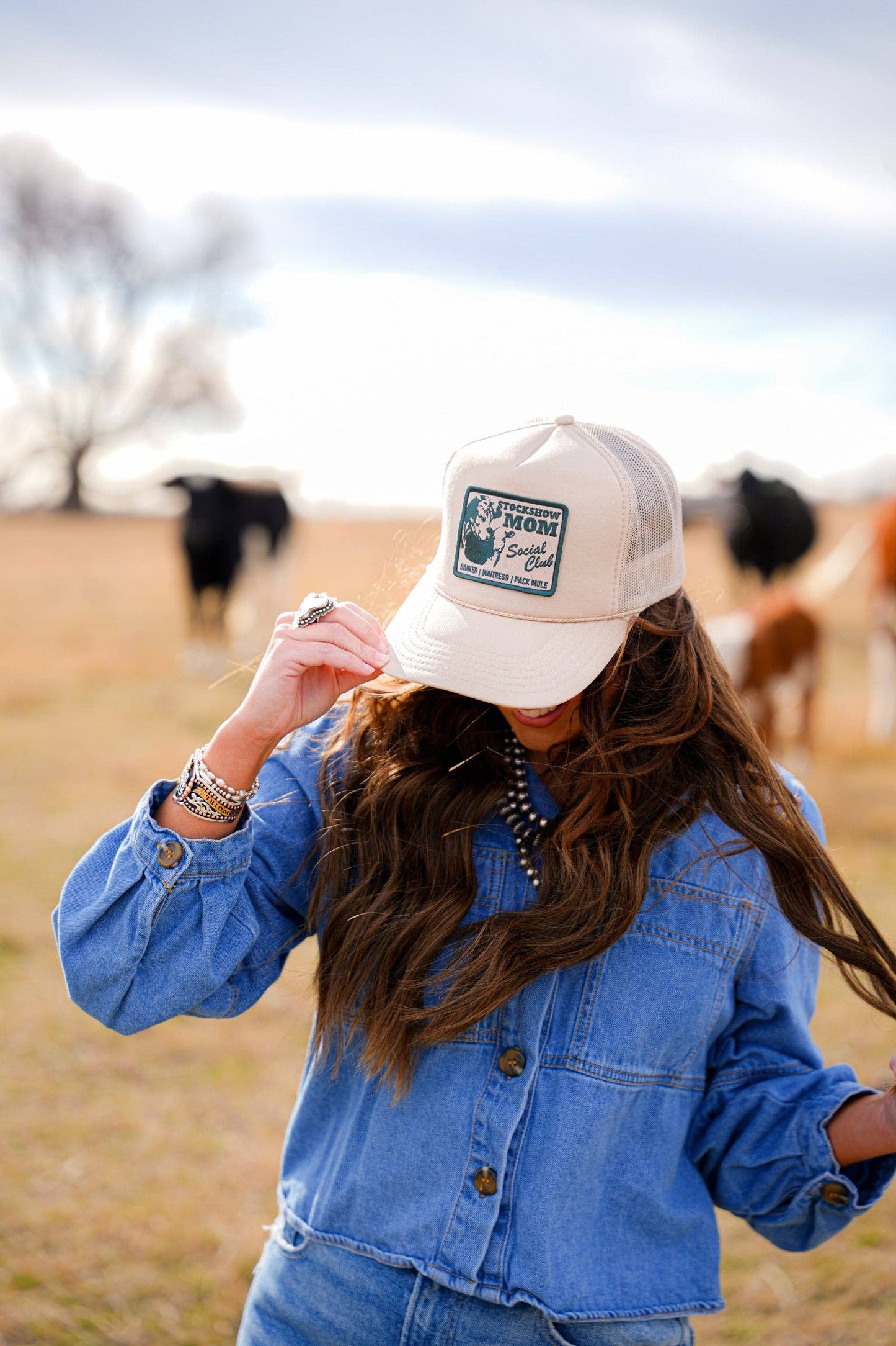 STOCK SHOW MOM SOCIAL CLUB TRUCKER HAT